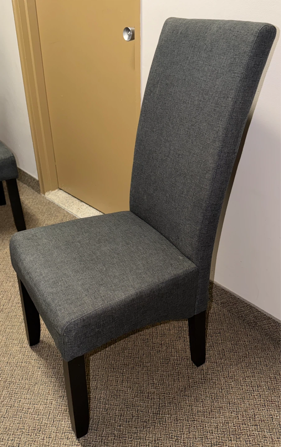 Set of 4 Modern Grey Dining Chairs - photo 4
