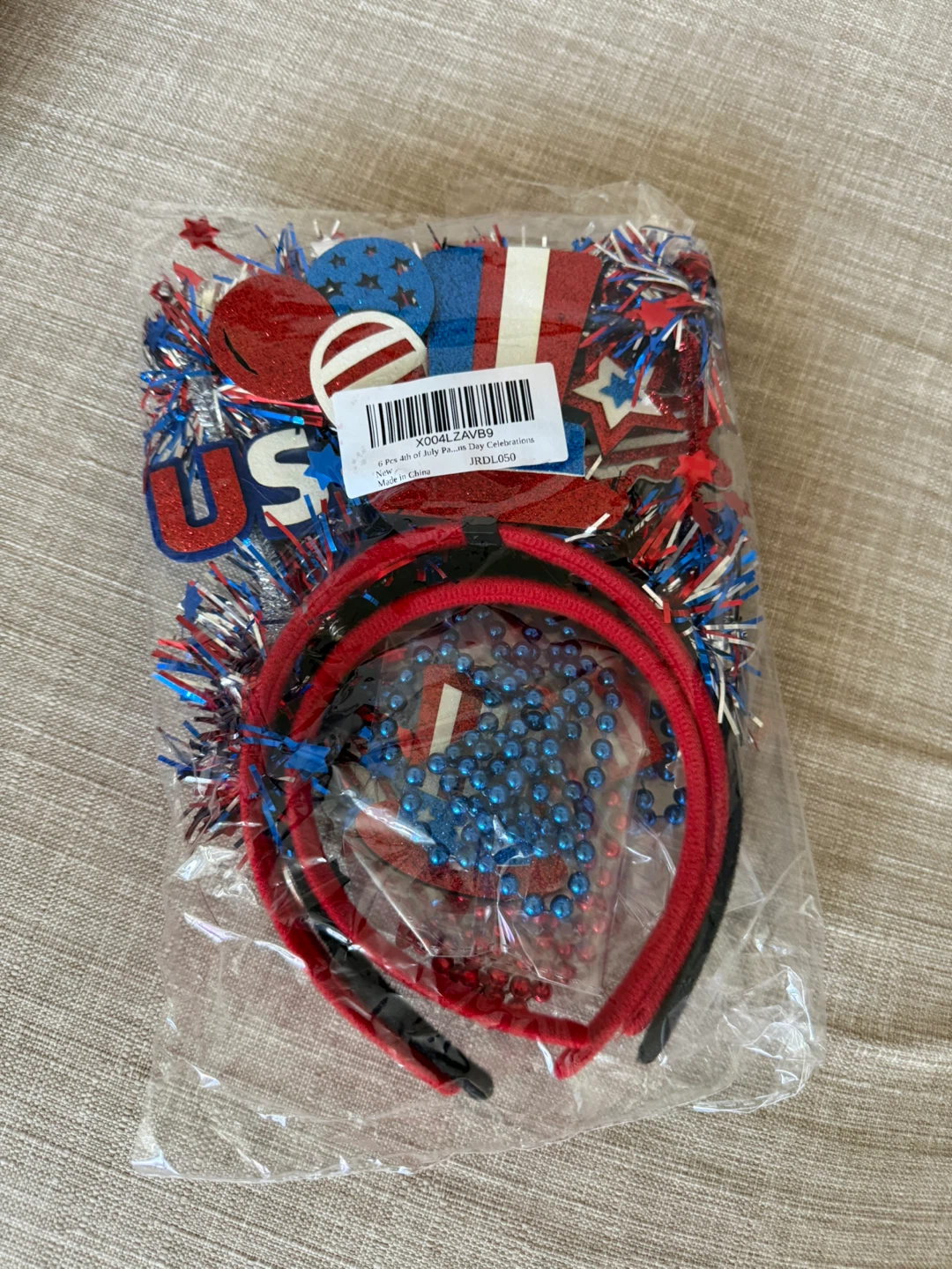 4th of July Headbands and Bead Necklaces Set - photo 2