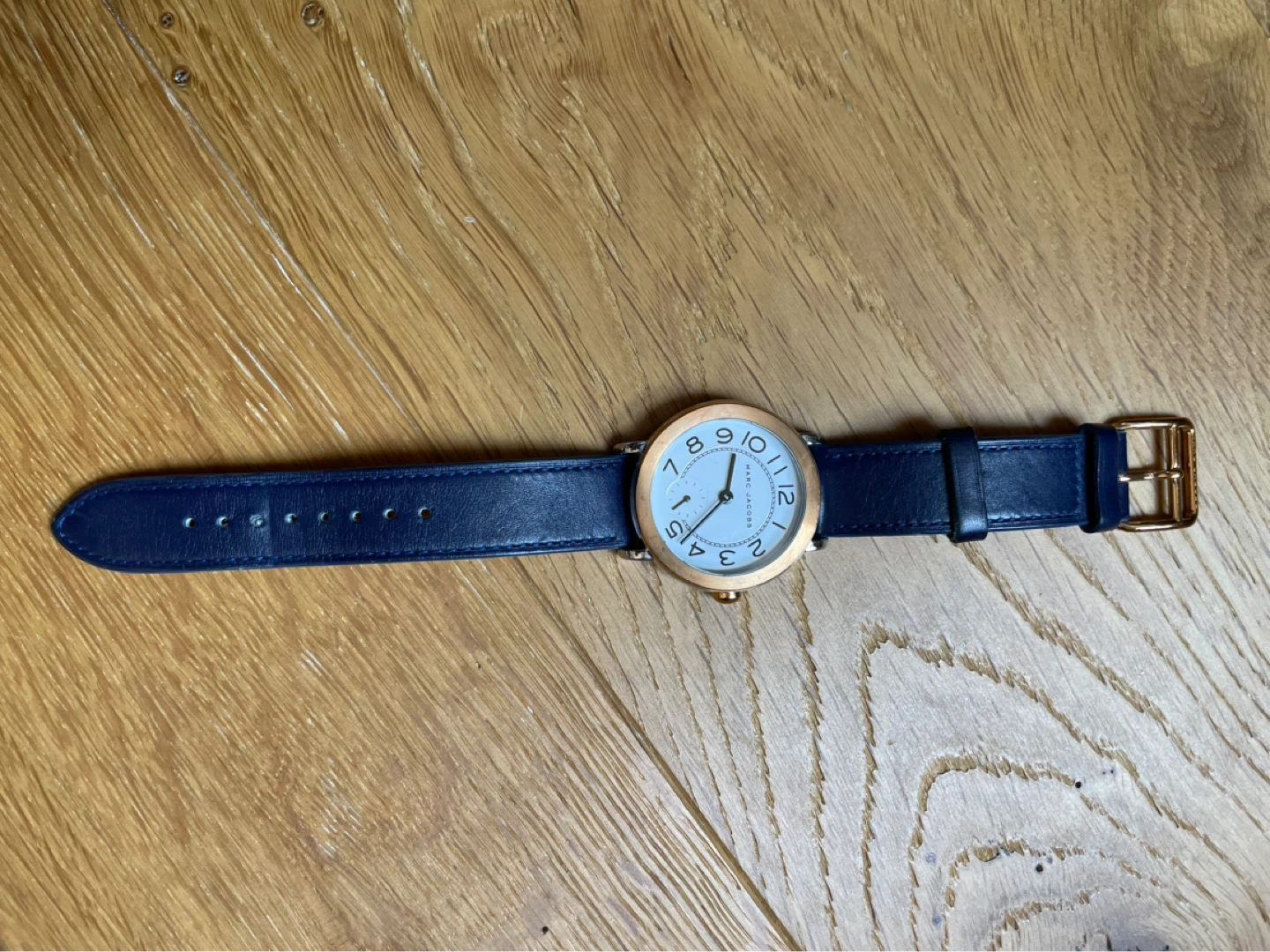Marc Jacobs Women's Blue Leather Strap Watch