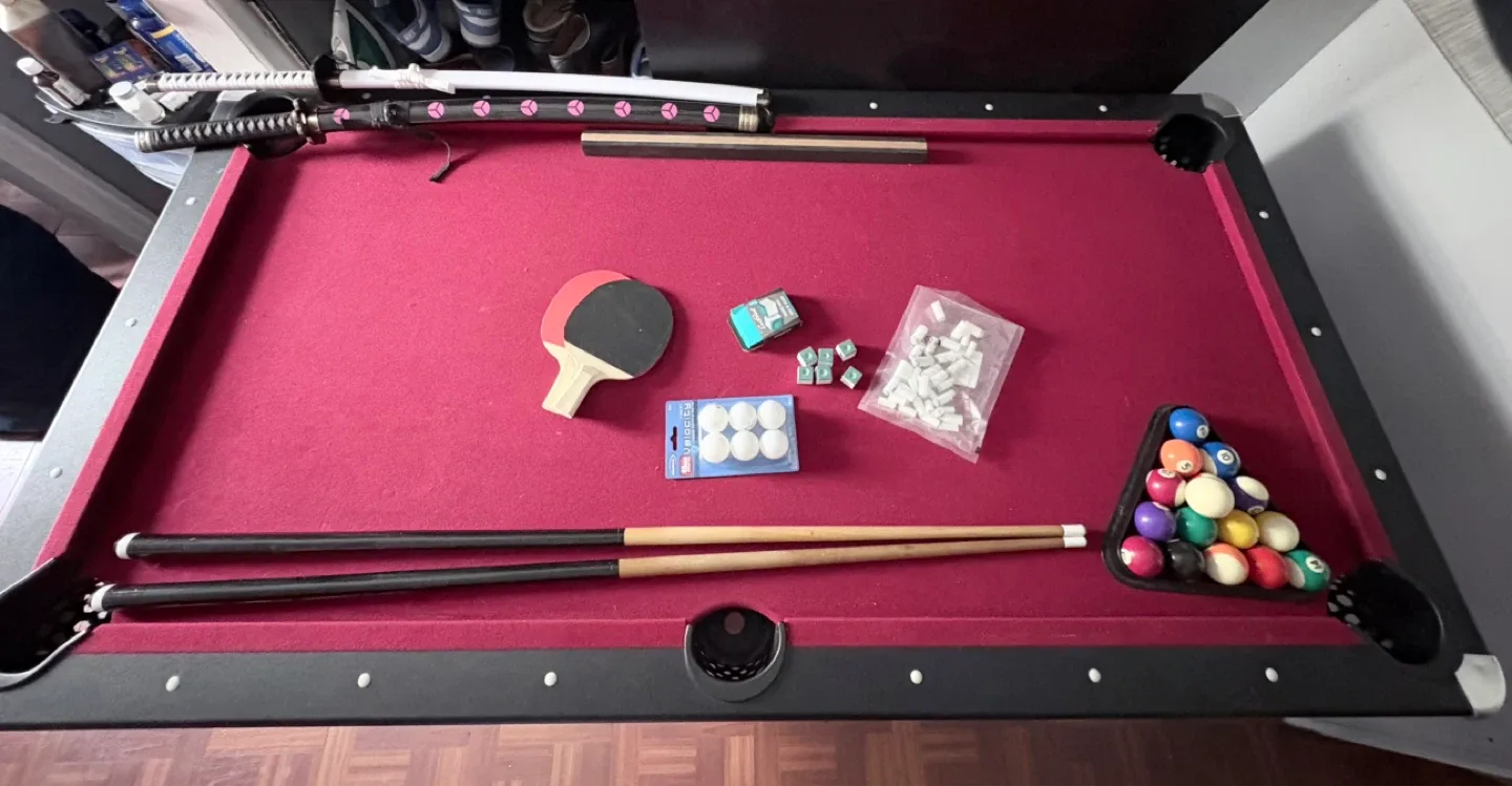 Pool Table & Ping pong with Accessories like new - photo 2