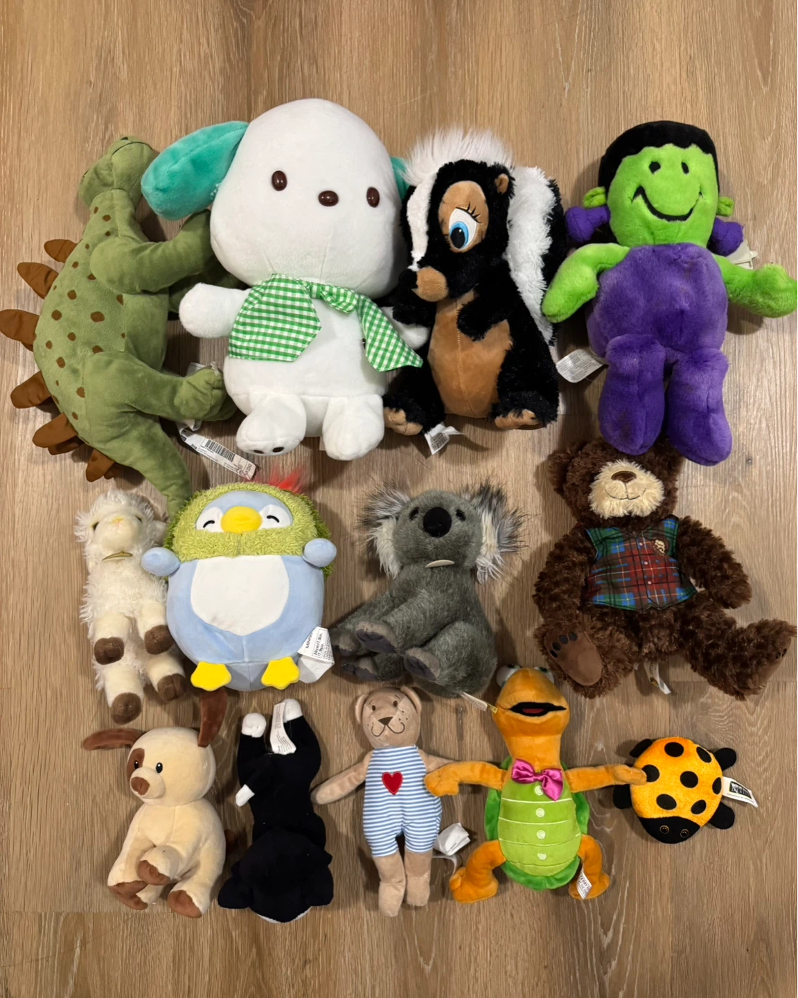 Assorted Plush Toy Bundle x 13