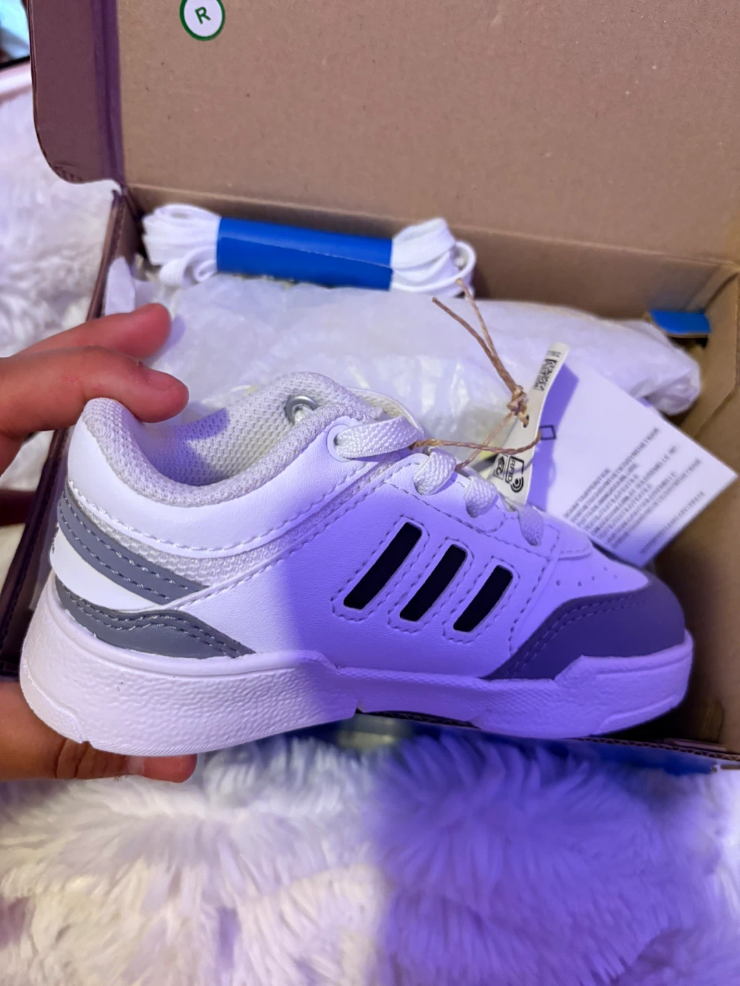 Adidas Drop Step Low I Toddler Shoes White/Grey Size 7K - photo 3
