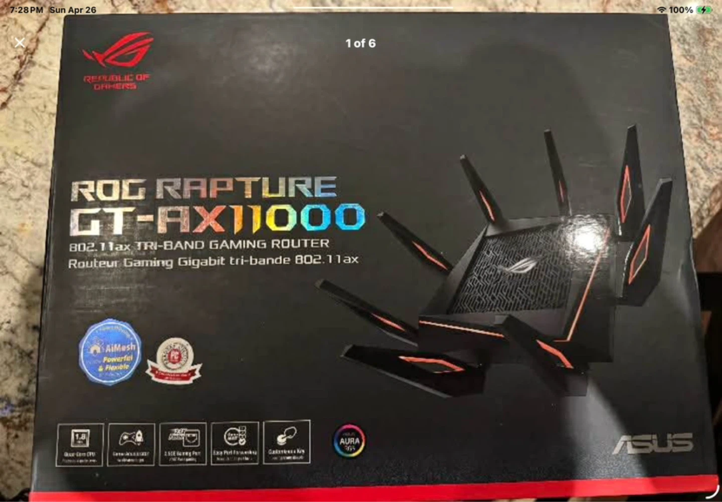 ASUS ROG Rapture GT-AX11000 Tri-Band Gaming Router