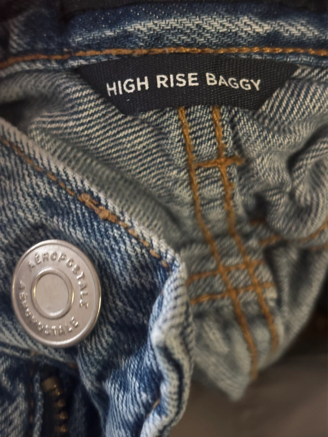 Aeropostale High Rise Baggy Jeans Size 00 Short - photo 3