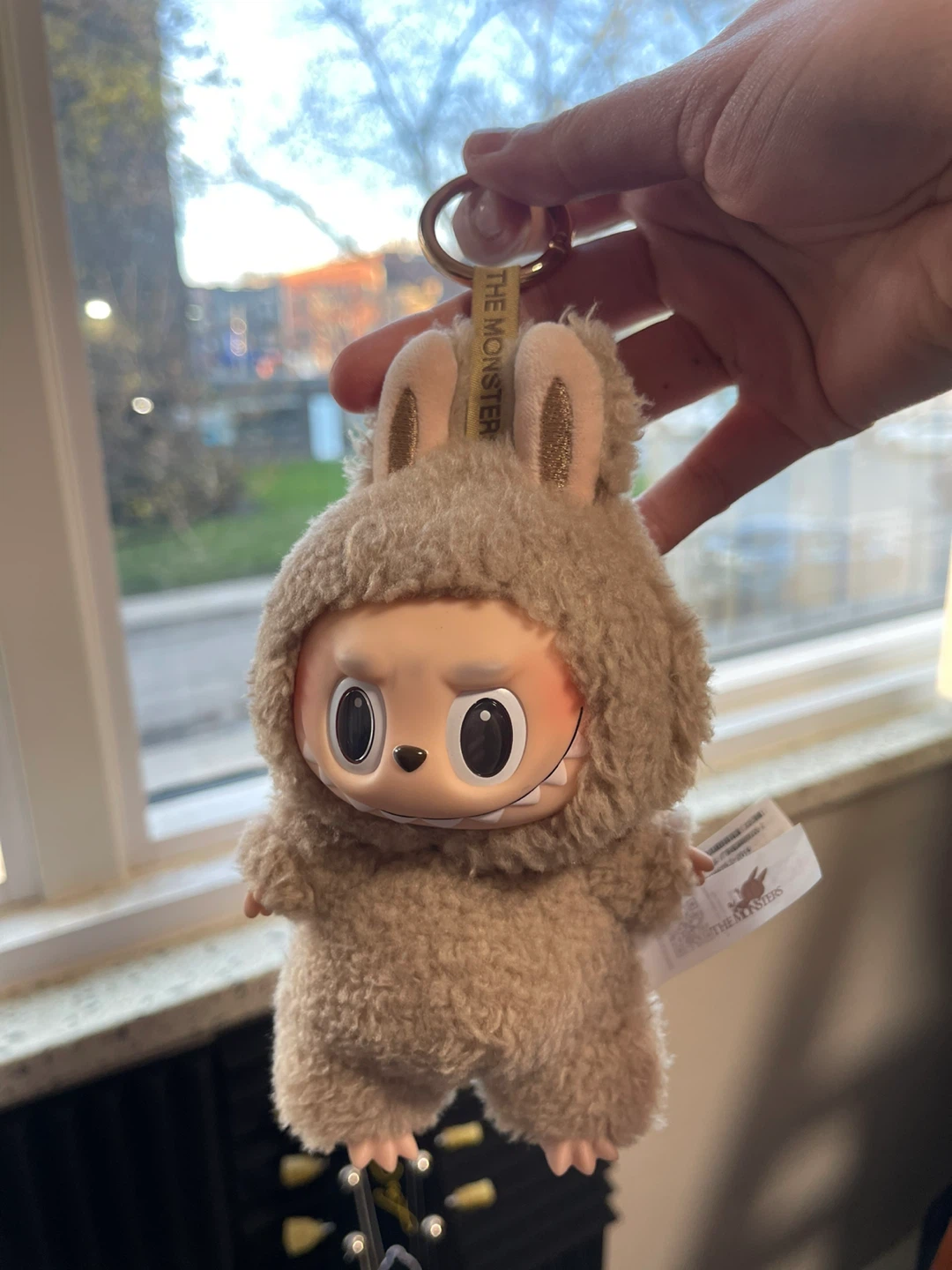 POP MART Labubu Fuzzy Plush Keychain