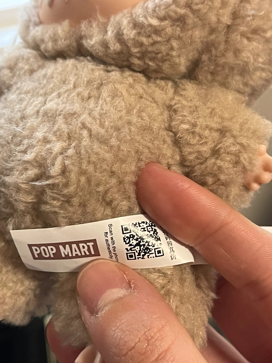 POP MART Labubu Fuzzy Plush Keychain - photo 3