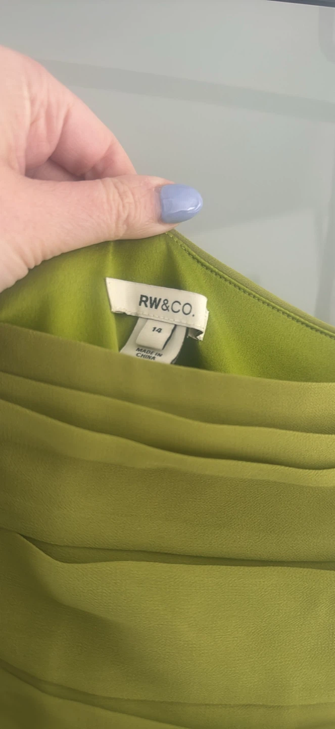 RW&CO. Green Maxi Dress - Size 14 - photo 3
