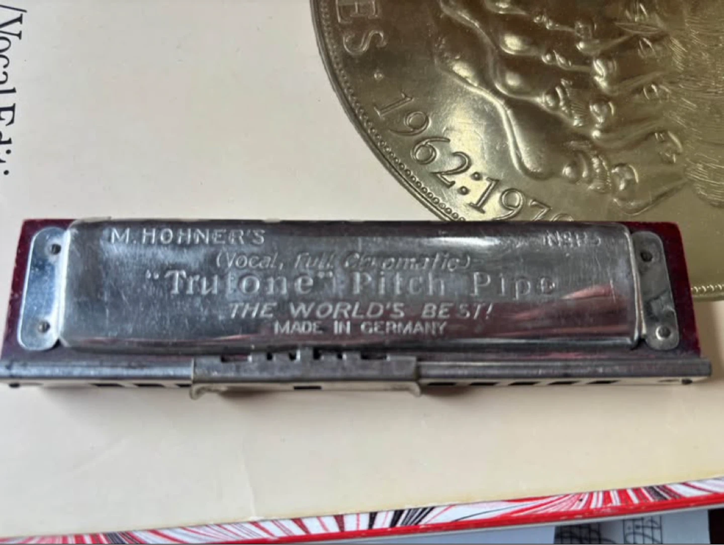 M. Hohner's "TruTone-Pitch Pipe" Chromatic Harmonica