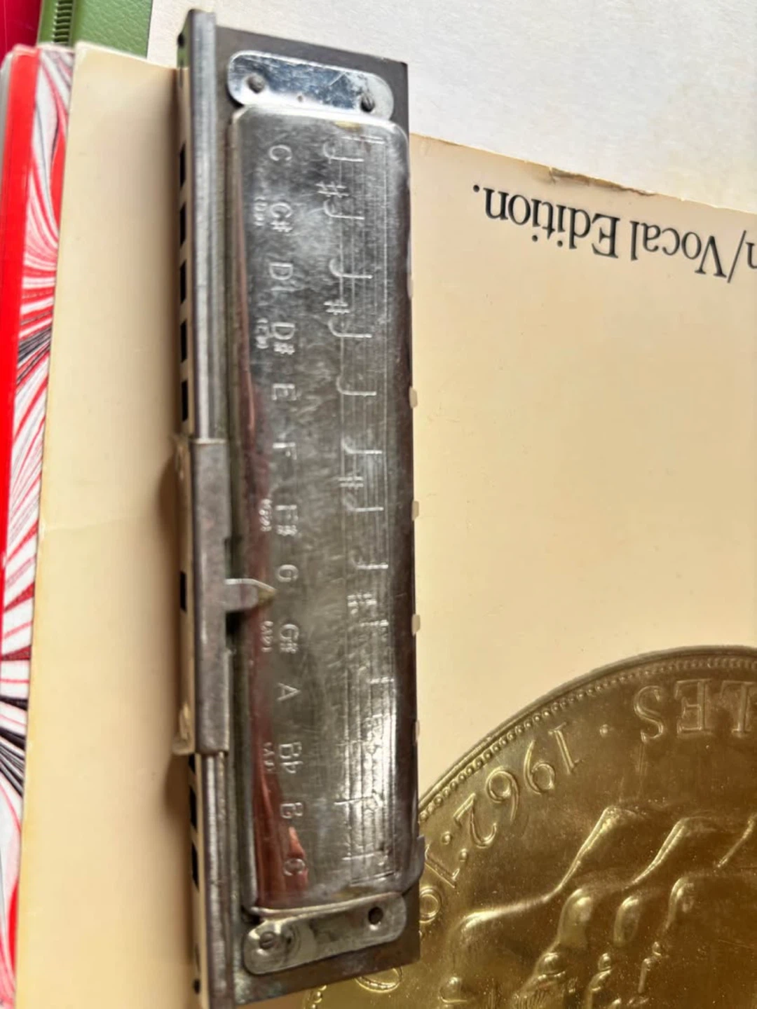 M. Hohner's "TruTone-Pitch Pipe" Chromatic Harmonica - photo 3