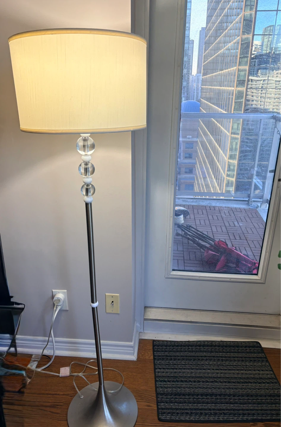 Floor Lamp with Drum Shade