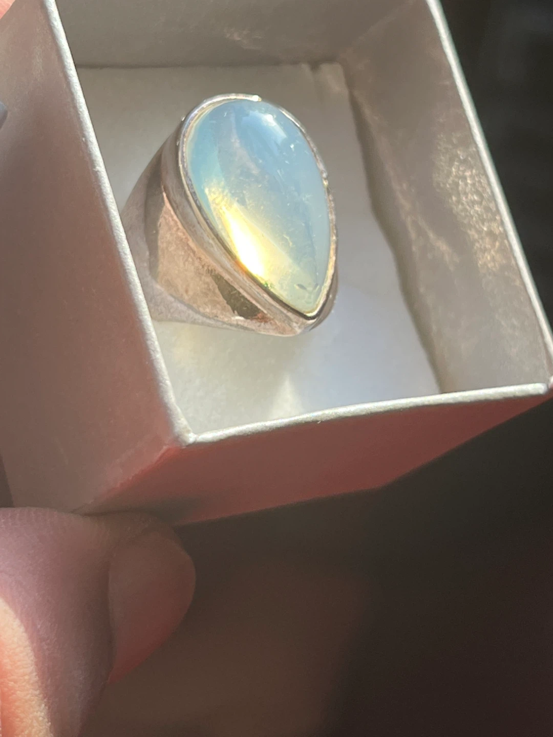 moonstone Teardrop Ring - photo 2
