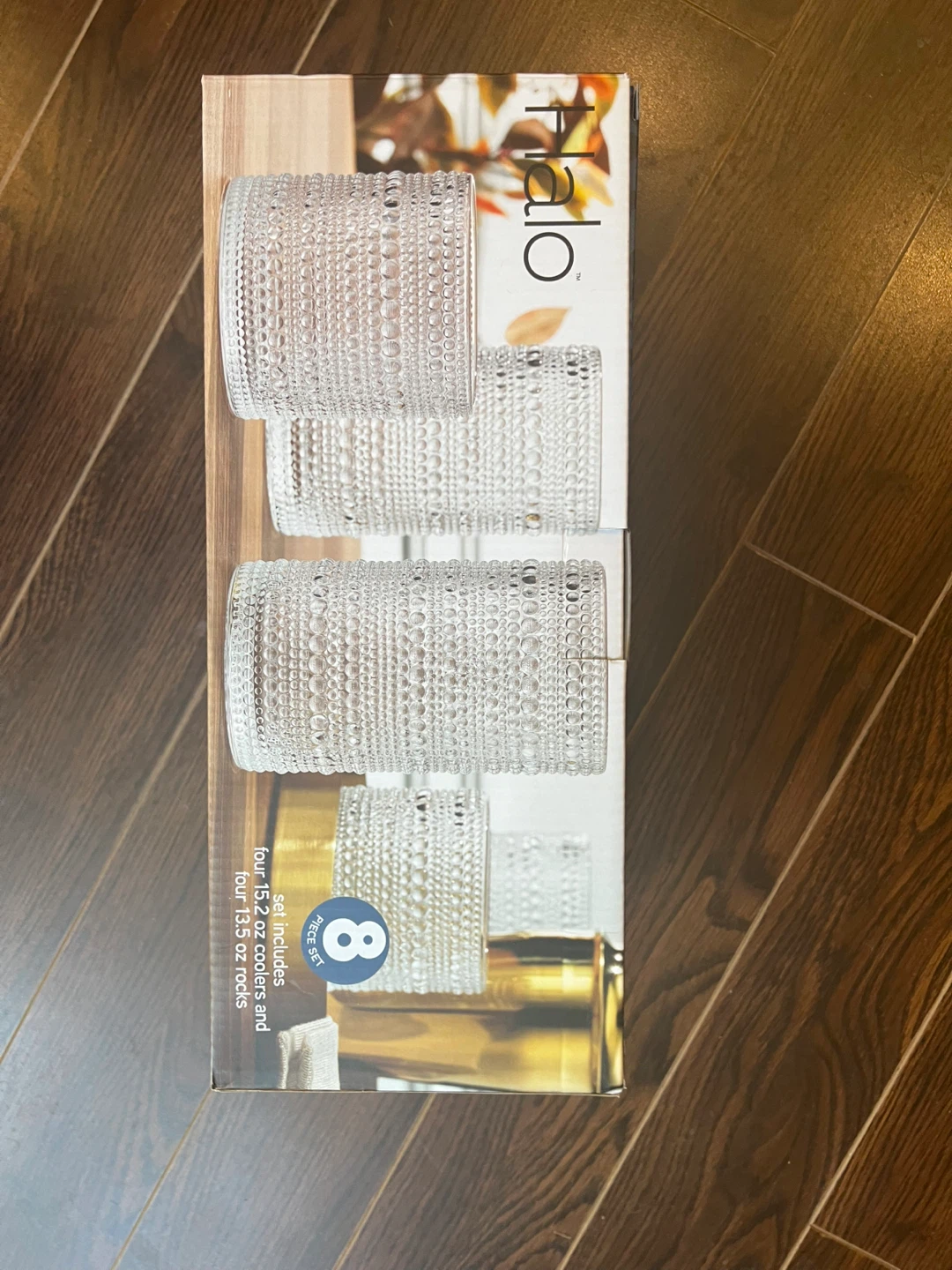 Halo 8-Piece Glass Tumbler Set
