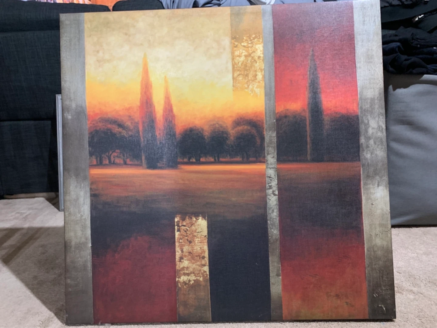 Large Canvas Wall Art Abstract Landscape - photo 2