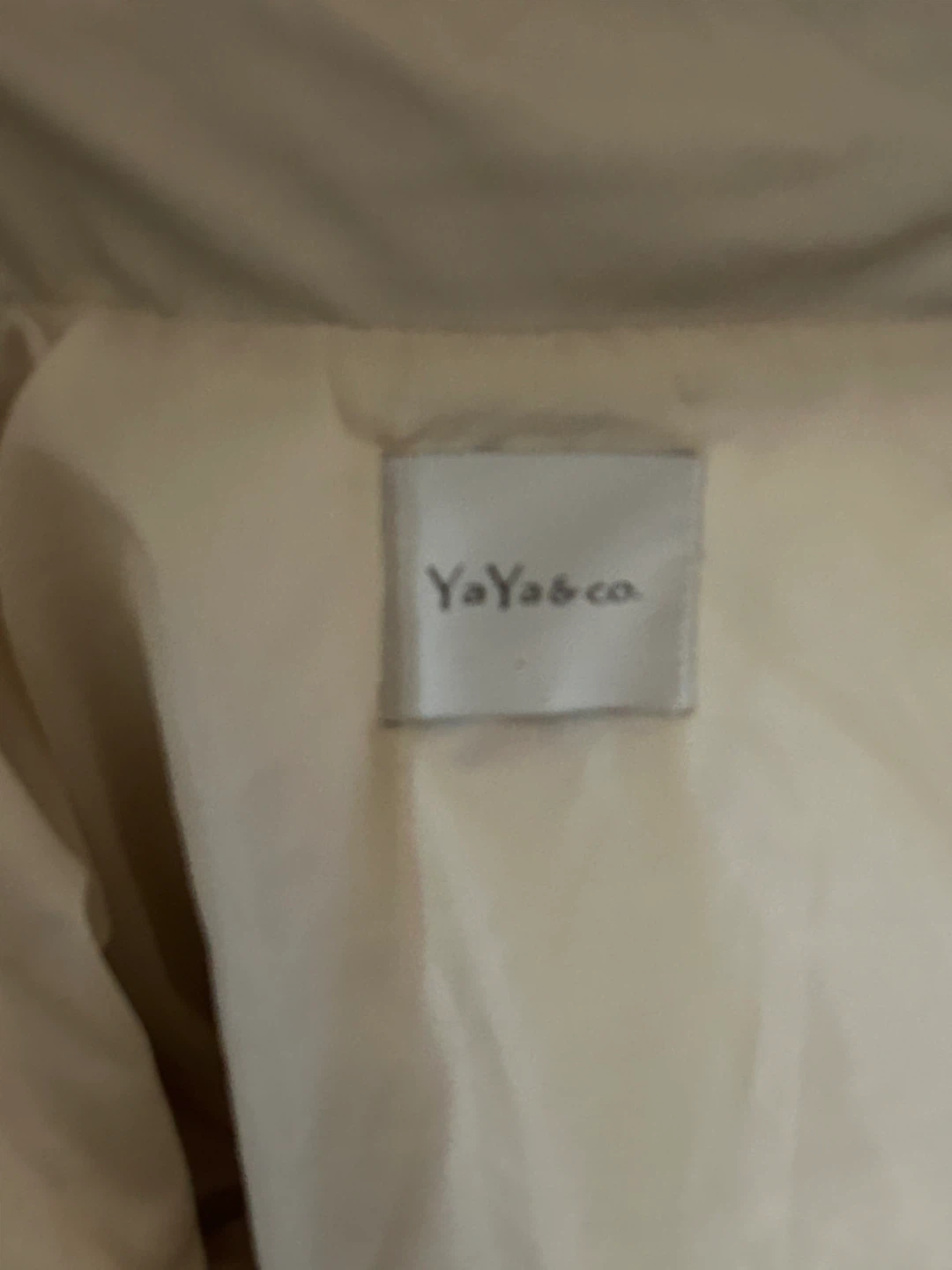 YaYa&Co Beige Puffer Jacket XS - photo 3