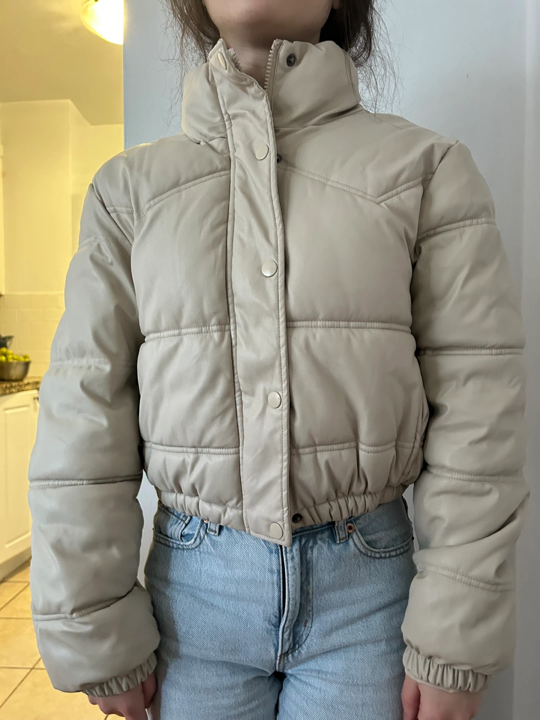 YaYa&Co Beige Puffer Jacket XS