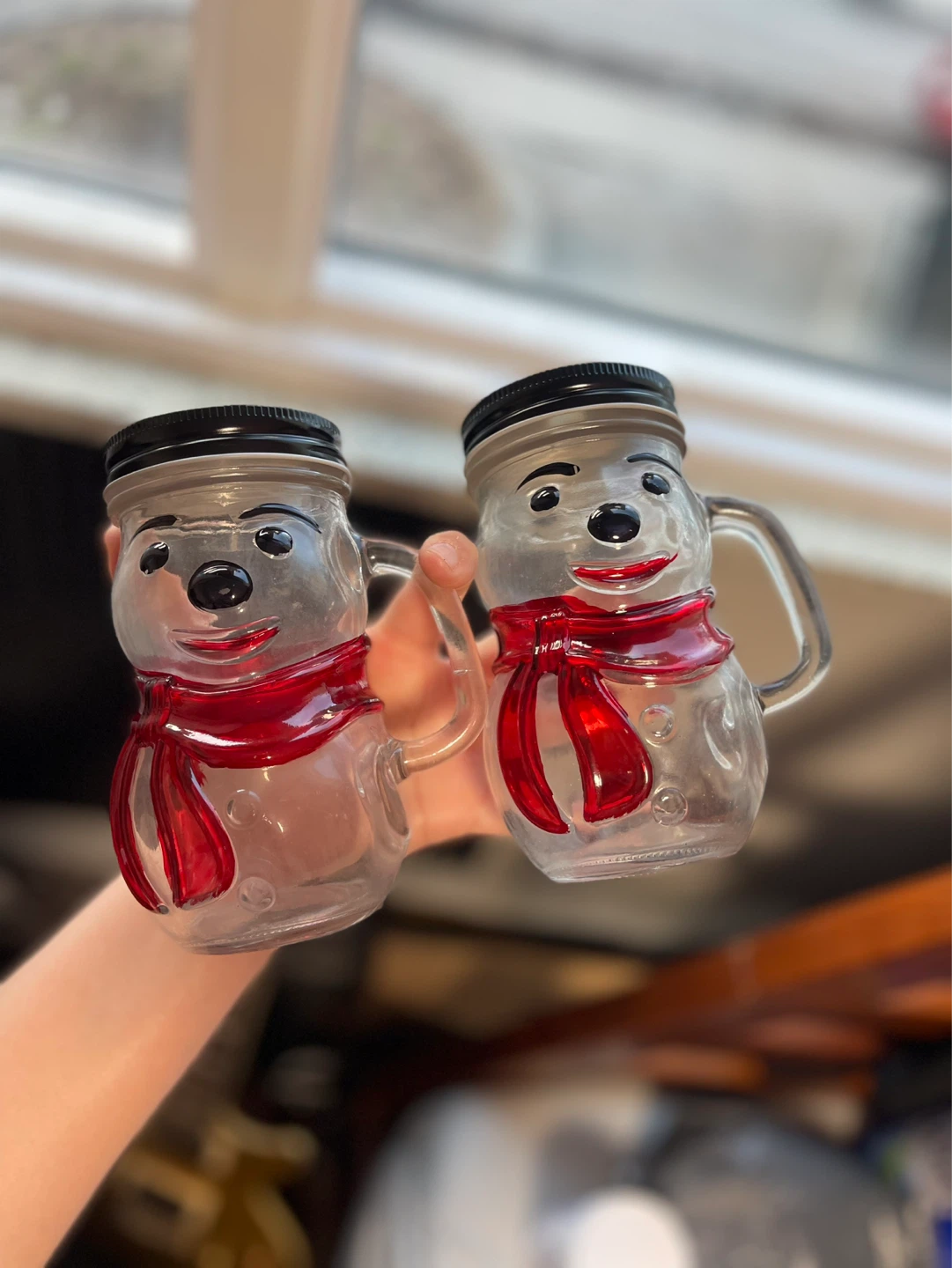 Snowman Mason Jar Mug with Lid and Straw - photo 4