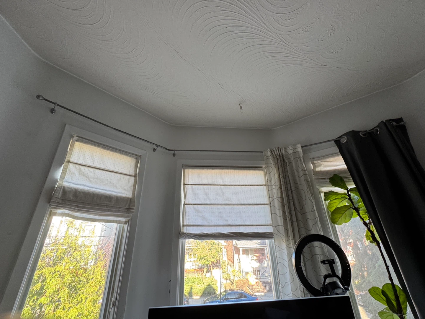 Set of 4 White Roman Blinds