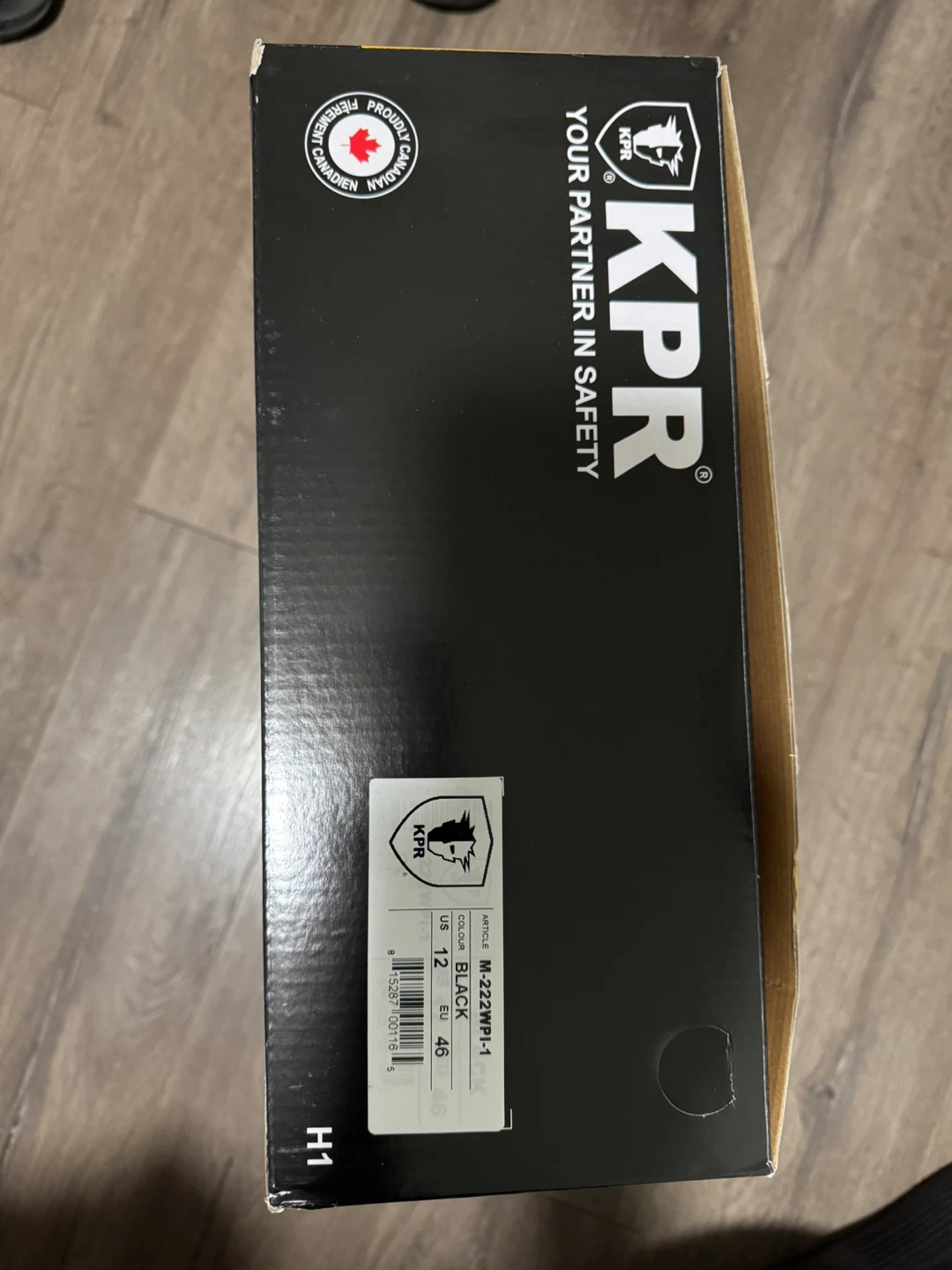 KPR Safety Boots - Size 12 US / 46 EU - Black - photo 2