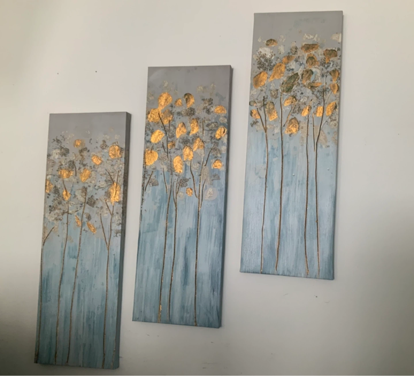 Set of 3 Botanical Wall Art Panels