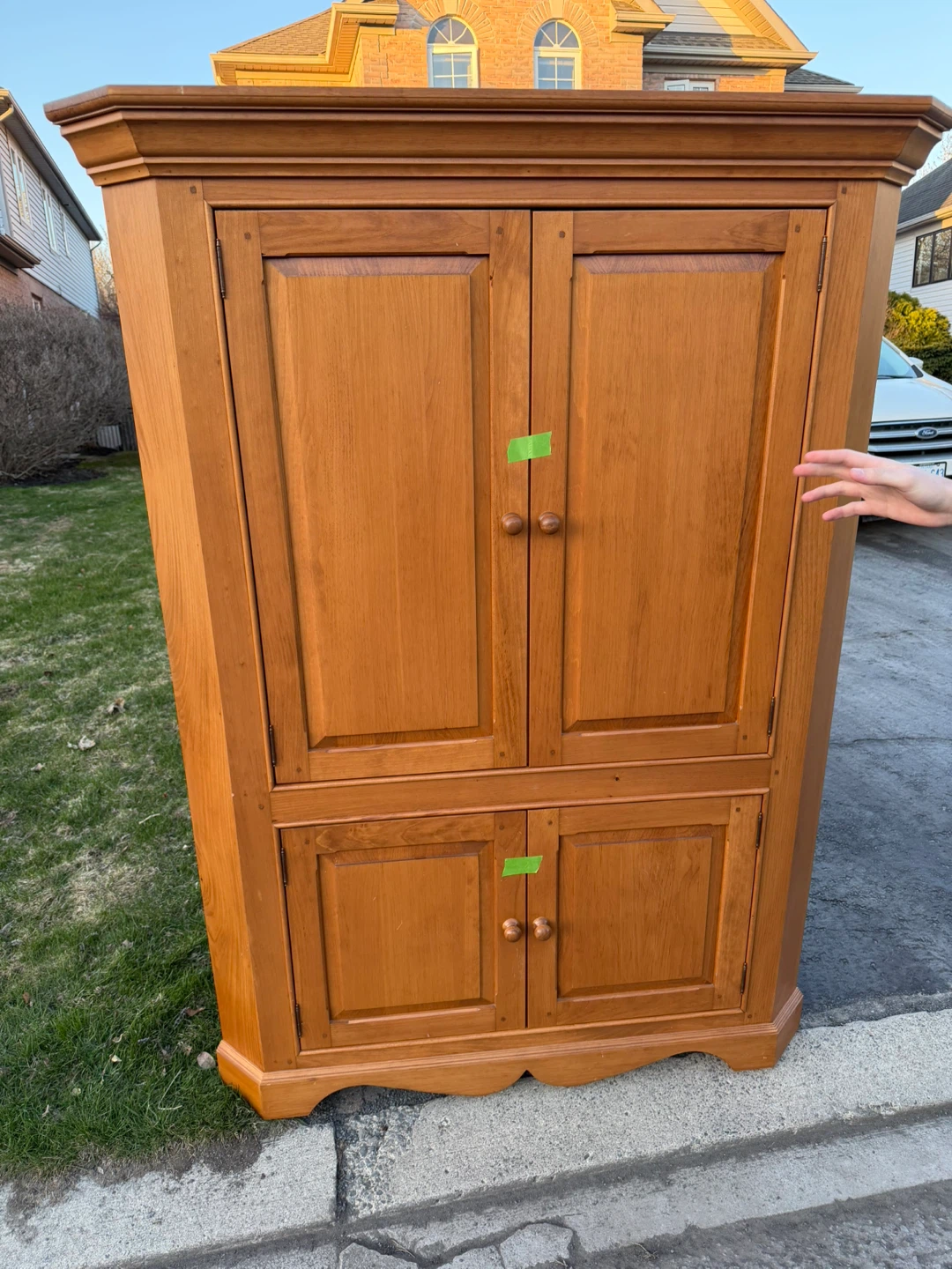 Solid Wood Corner Cabinet - teak wood - photo 3