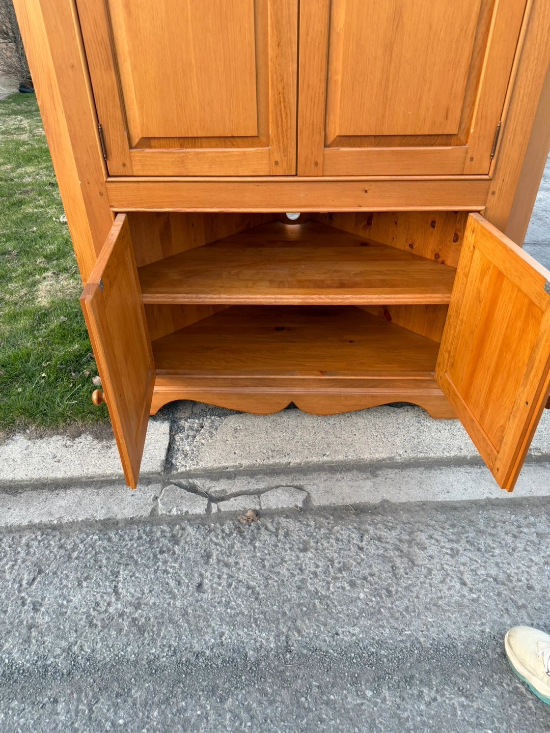 Solid Wood Corner Cabinet - teak wood - photo 5