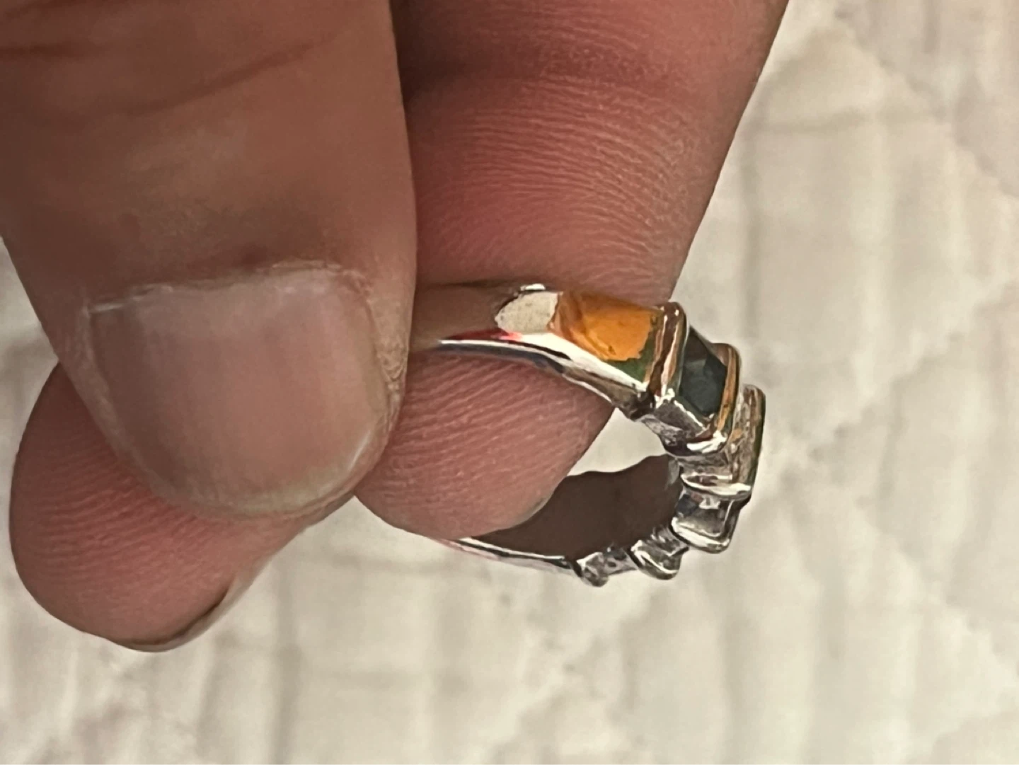Silver Gemstone Ring - photo 2