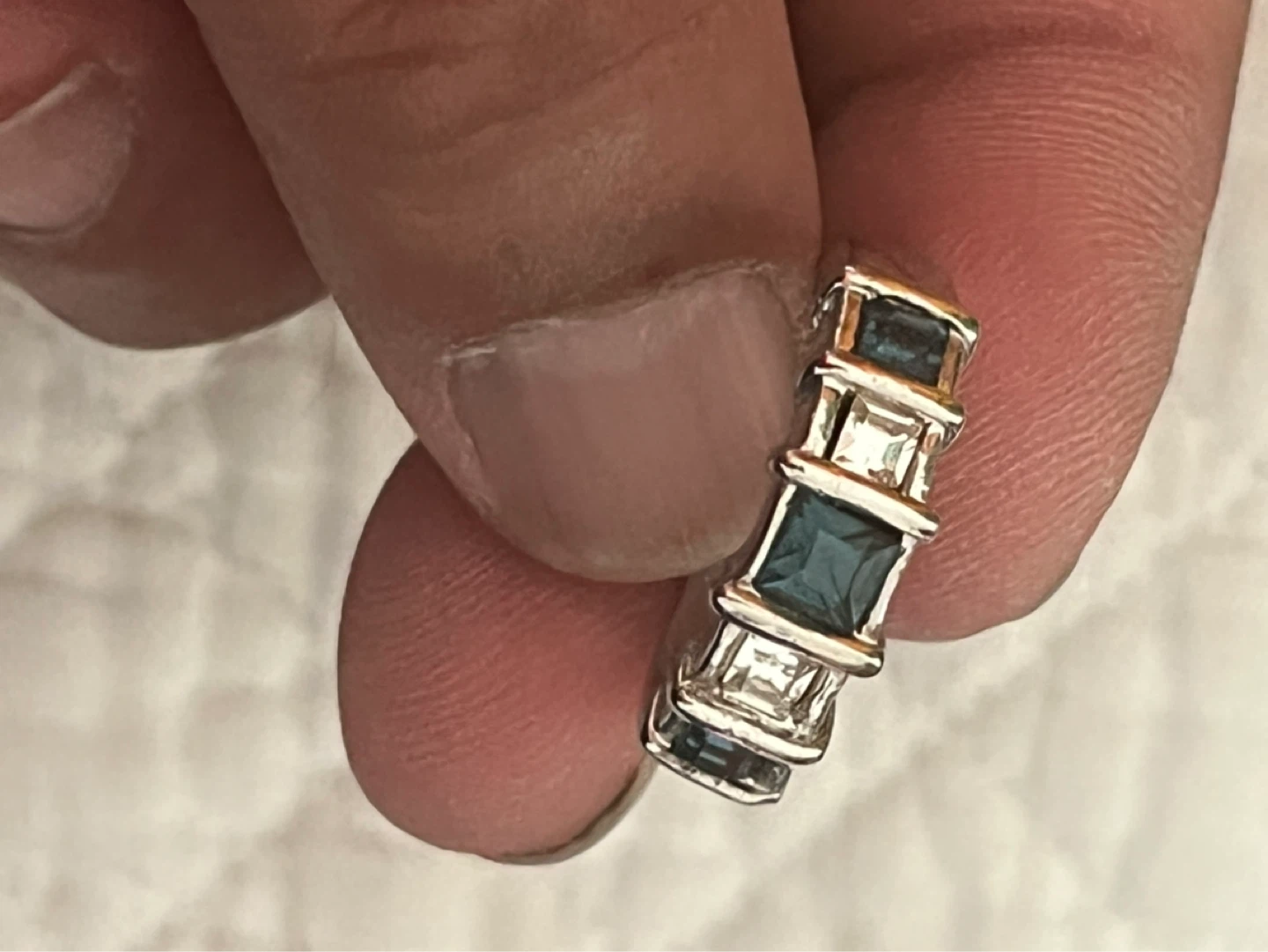 Silver Gemstone Ring
