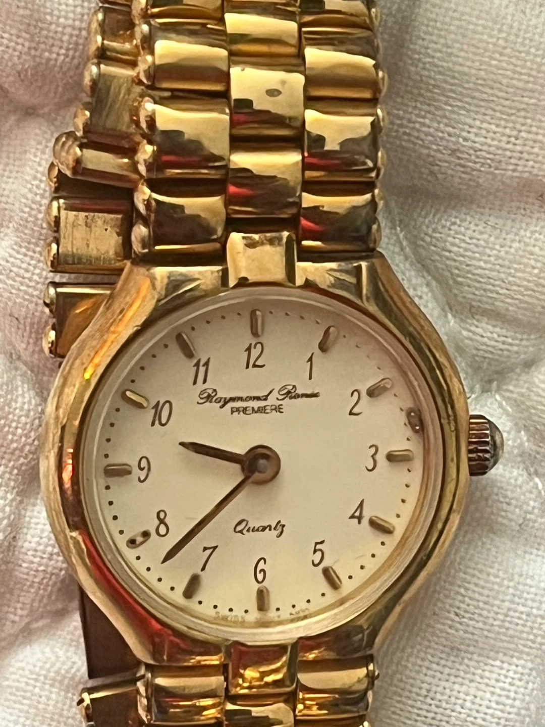 Raymond Renee Premier Gold Plated Quartz Watch
