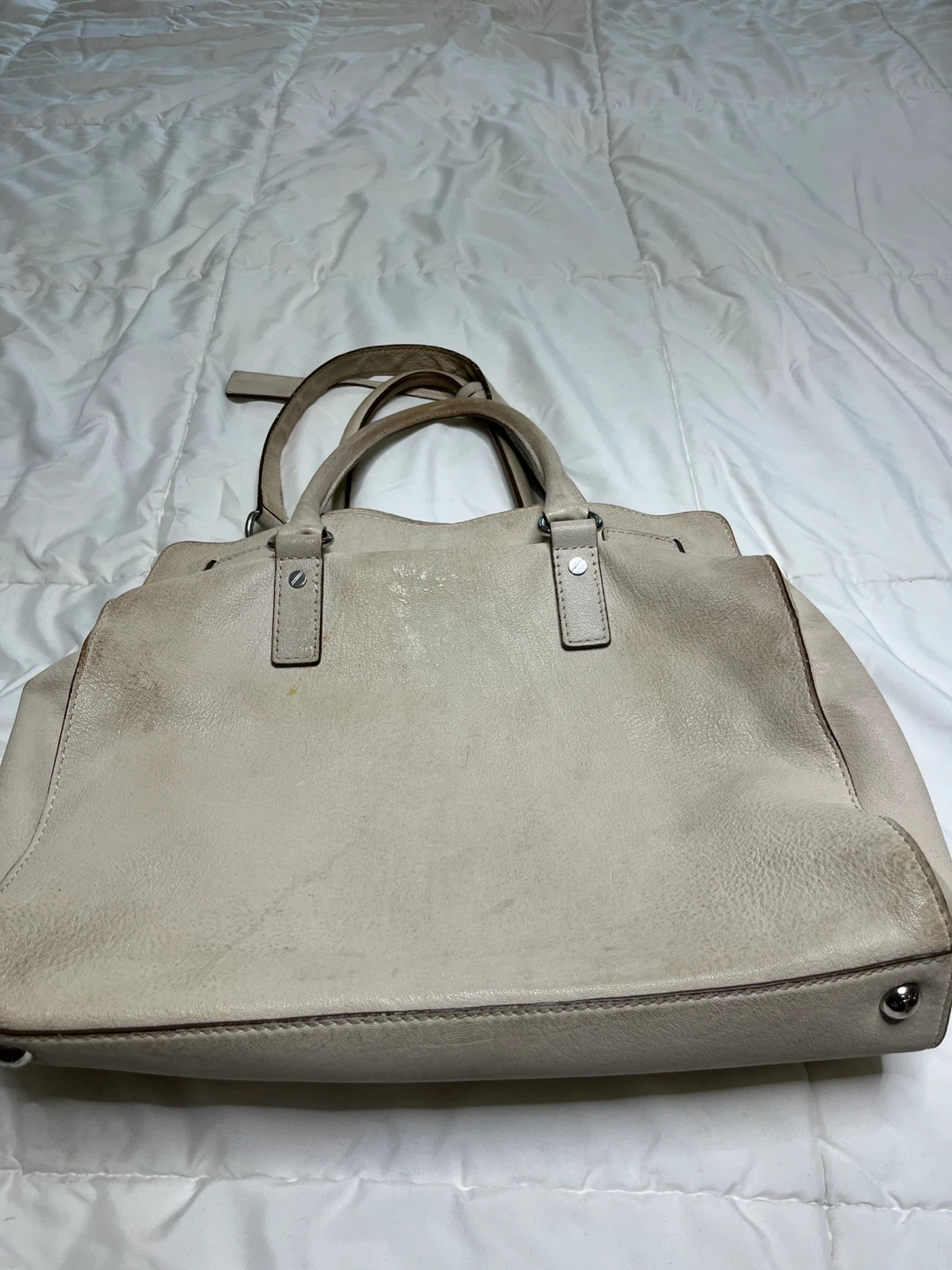 Michael Kors Beige Leather Satchel Handbag - photo 2