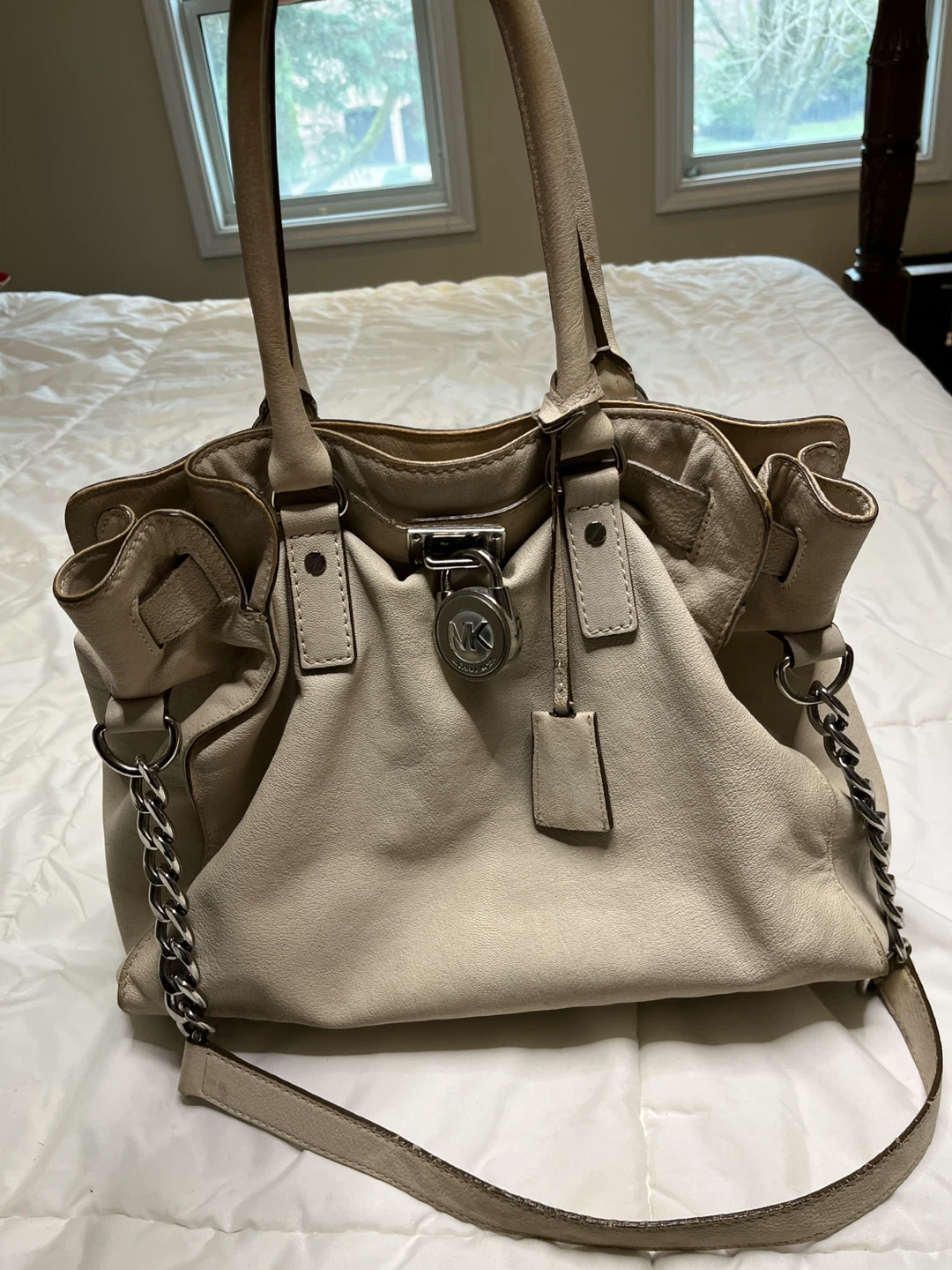 Michael Kors Beige Leather Satchel Handbag - photo 4