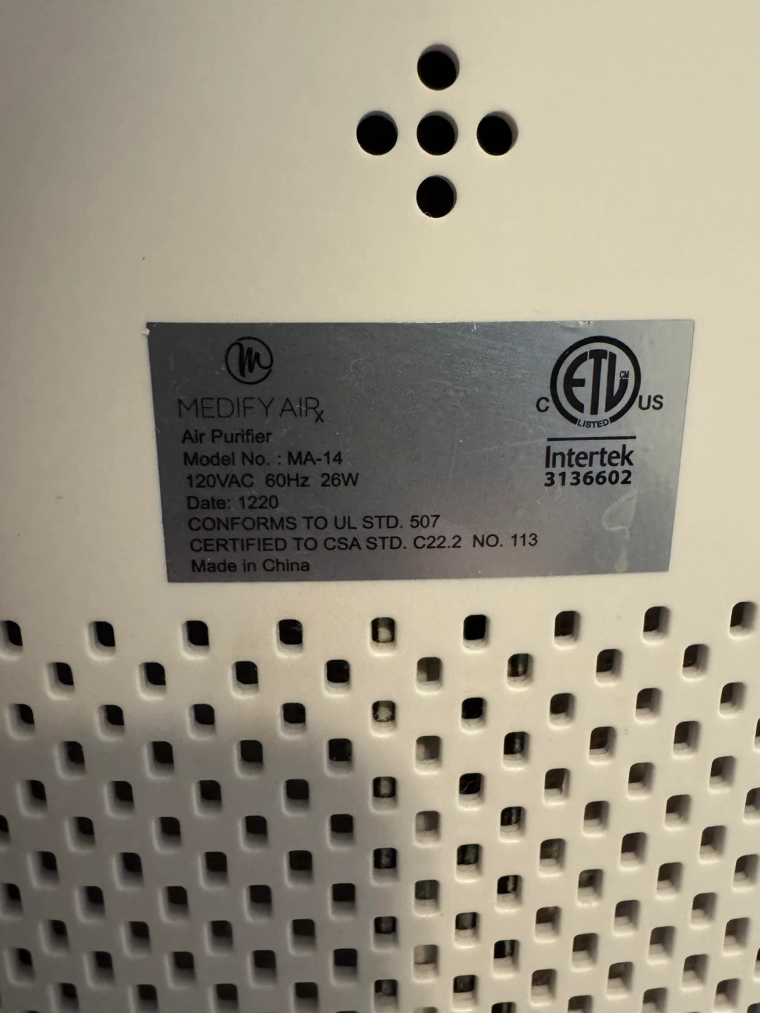 MEDIFY AIR MA-14 Air Purifier - photo 2
