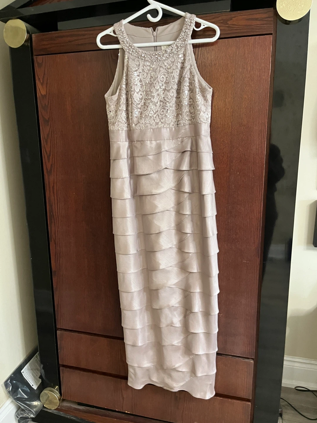 Laura Petites Sequin Lace Tiered Dress Size 12 - photo 2
