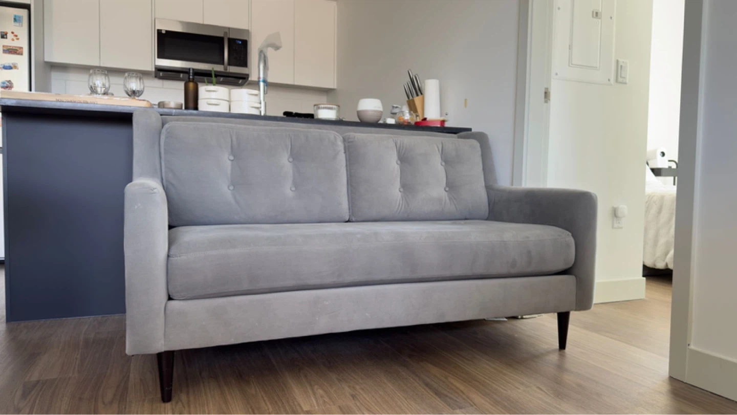 Grey Loveseat Sofa - photo 5