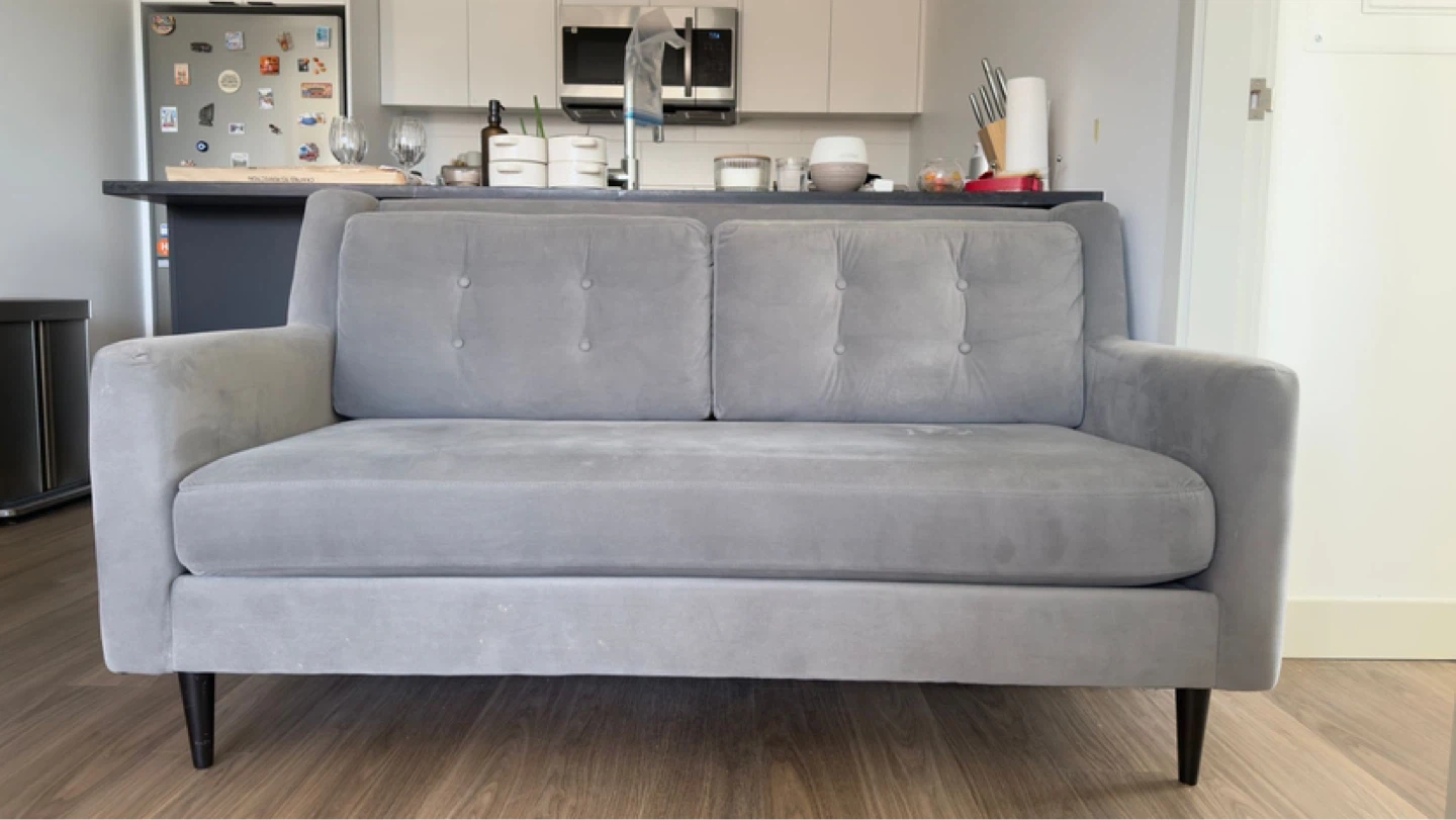 Grey Loveseat Sofa - photo 4