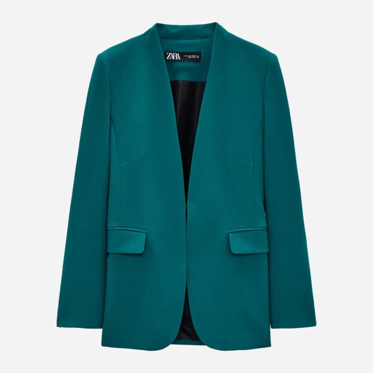 ZARA Collarless Suit Size S