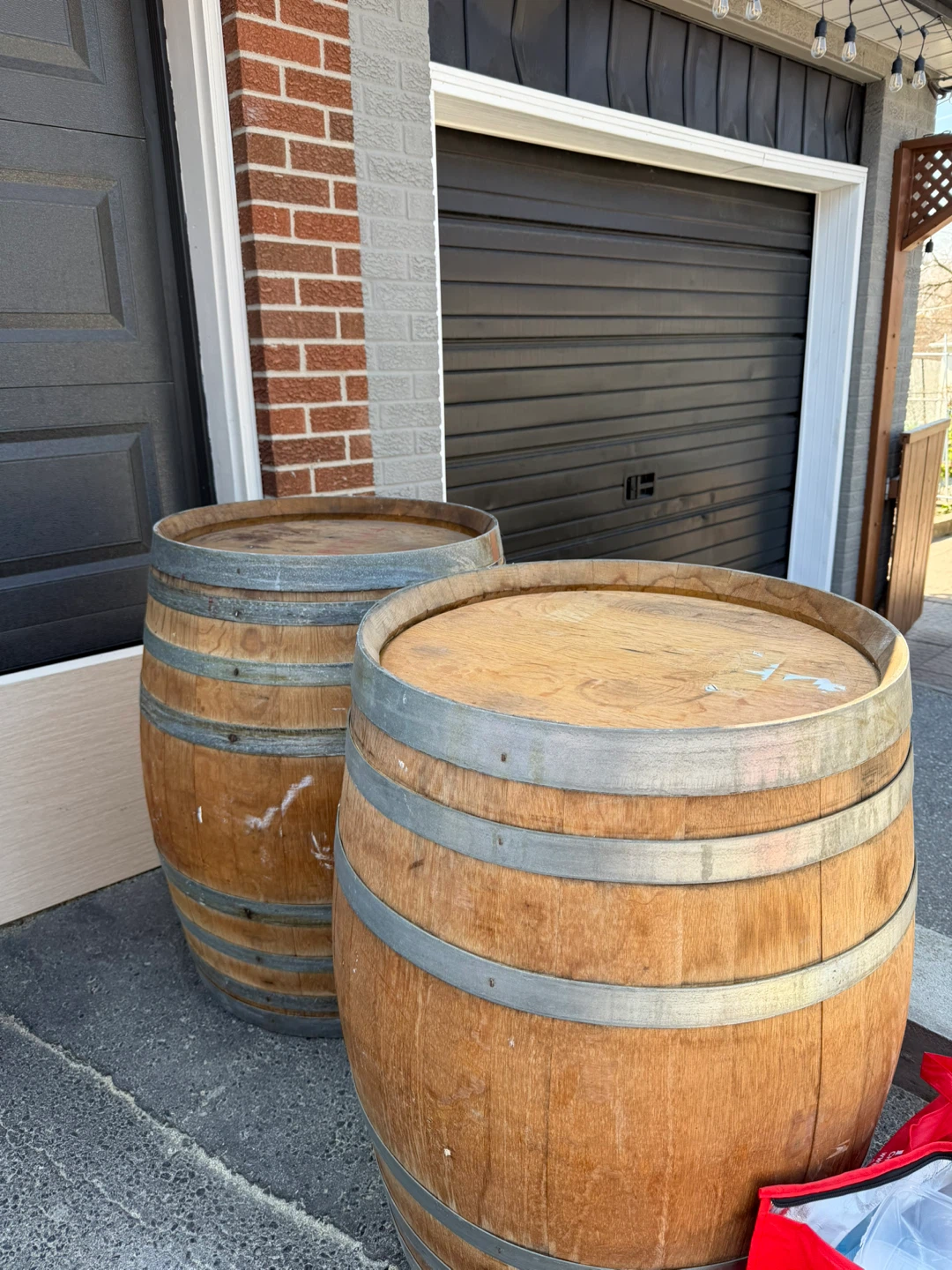 Wooden Barrel Set