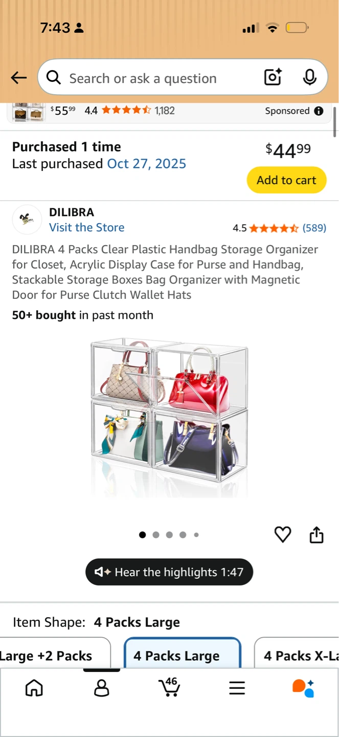 Acrylic Clear Case for Bags or Figures Organizer - photo 2