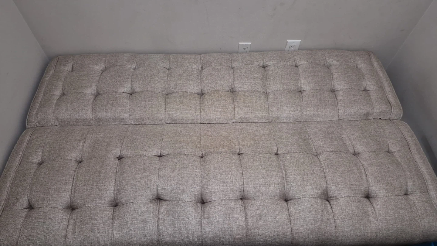 Tufted Sofa Bed - Light Grey