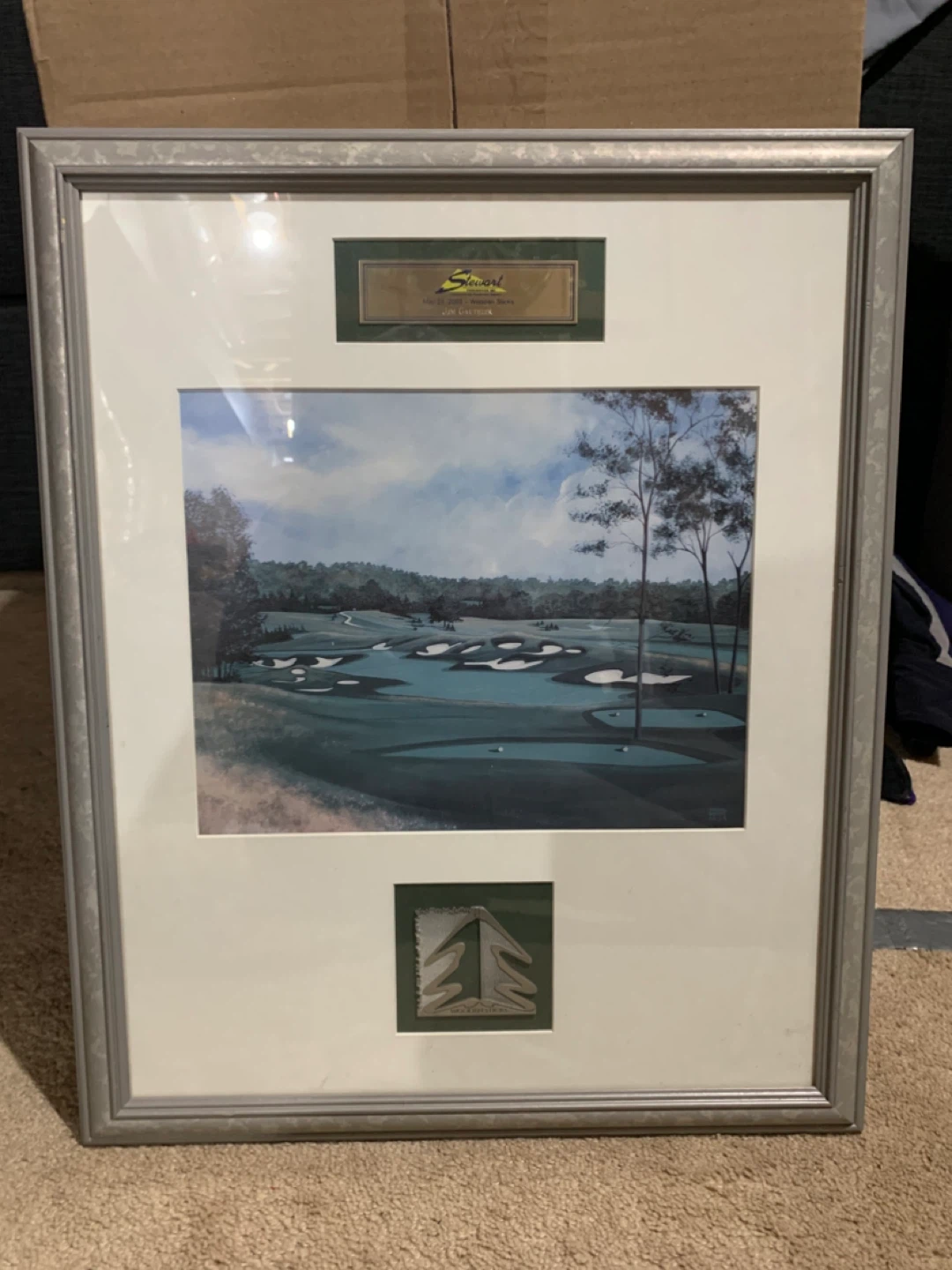 Framed Golf Course Print by Stewart