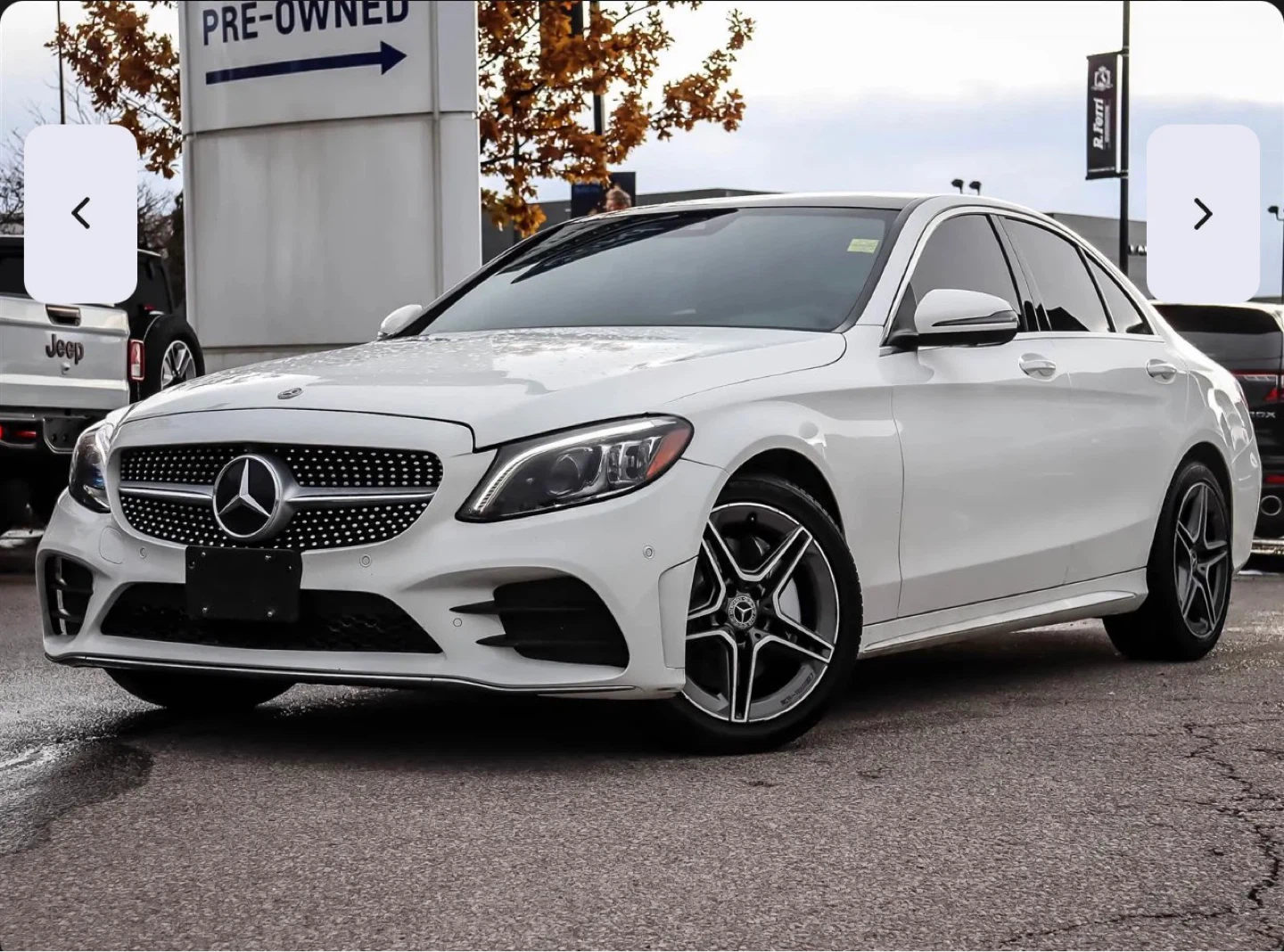 White Mercedes-Benz C300 4MATIC Sedan - photo 4