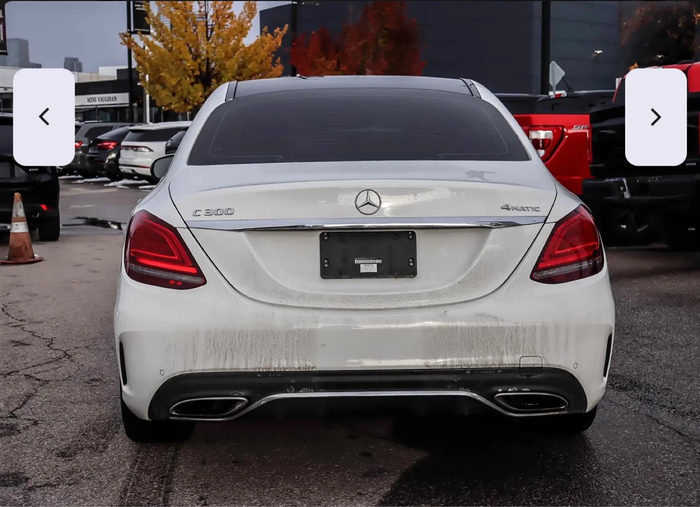 White Mercedes-Benz C300 4MATIC Sedan - photo 2