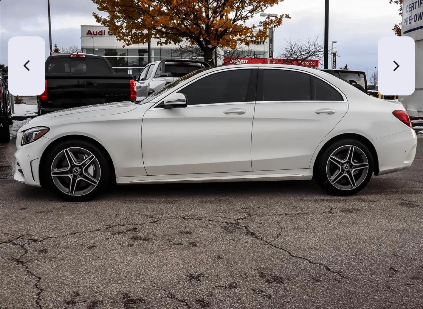 White Mercedes-Benz C300 4MATIC Sedan - photo 3