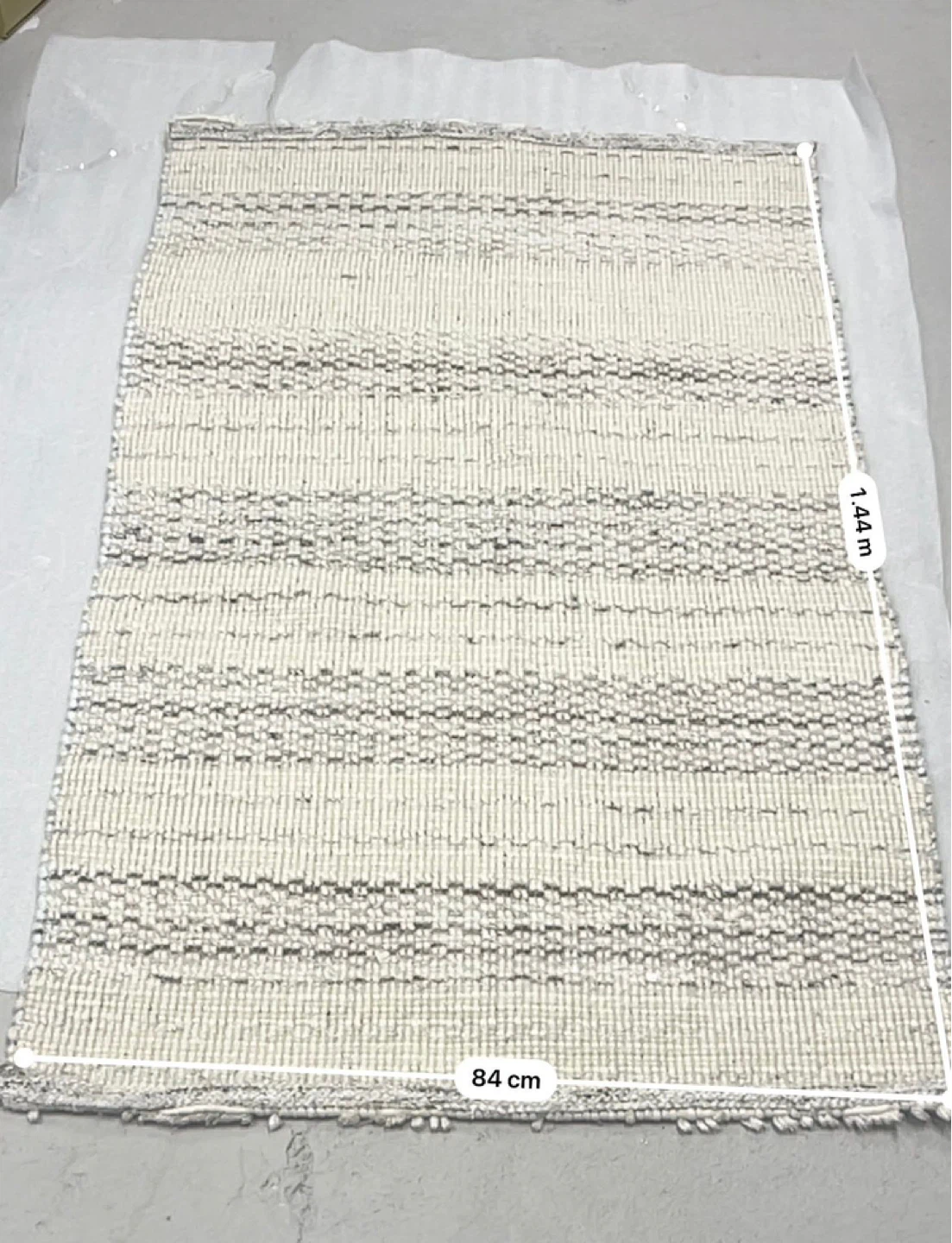 Striped Area Rug - 84 cm x 1.44 m