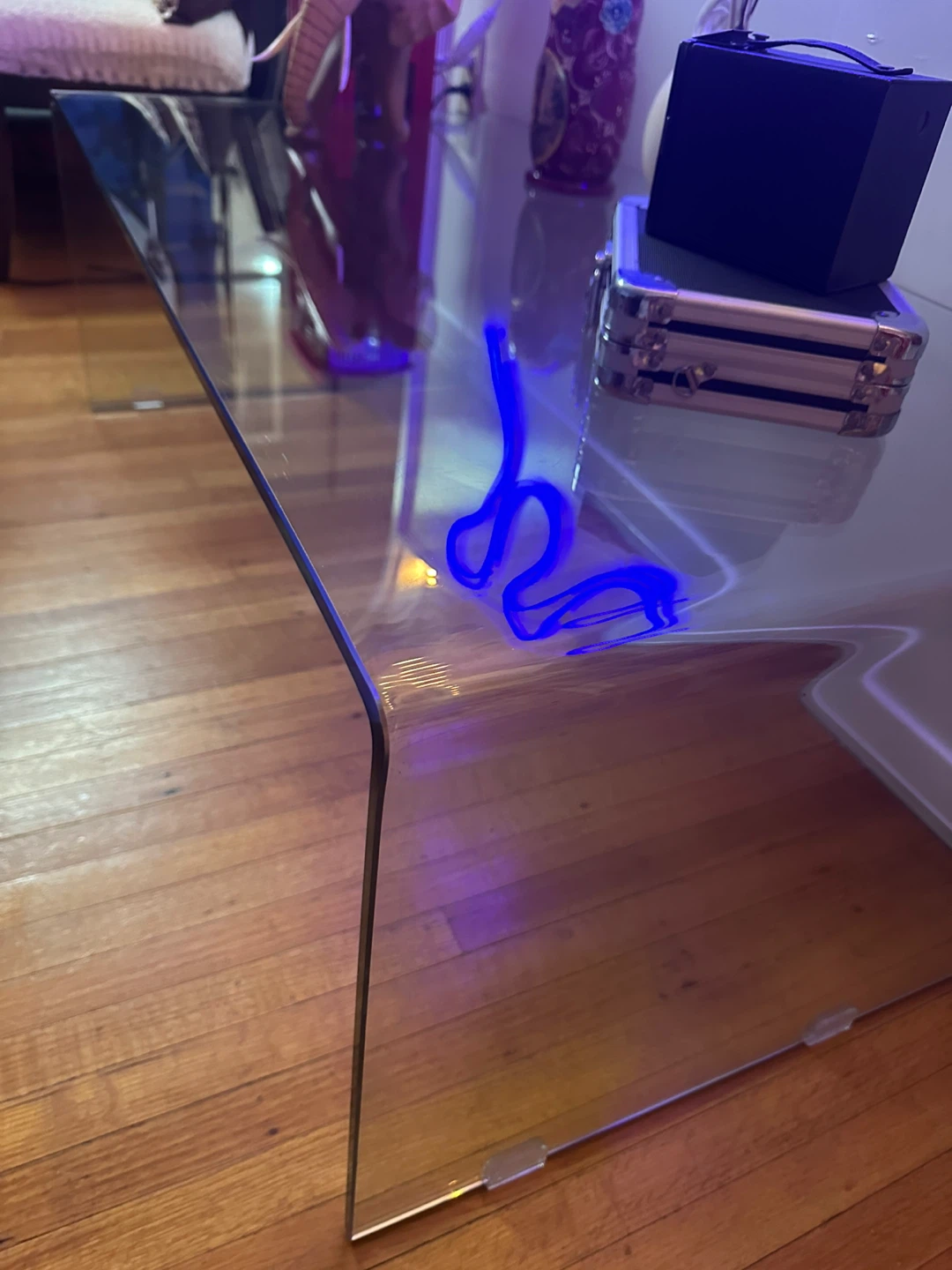 Curved Glass Coffee Table