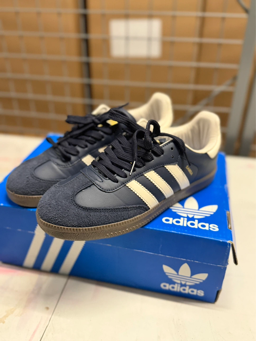 Adidas Samba OG Shoes - Navy/Cream - photo 2