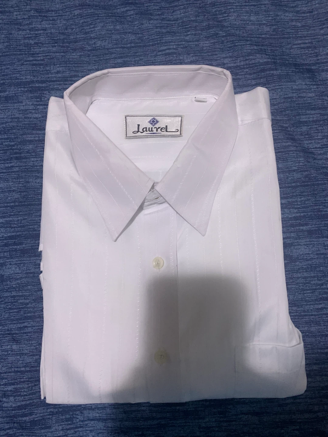 Laurel White Striped Dress Shirt