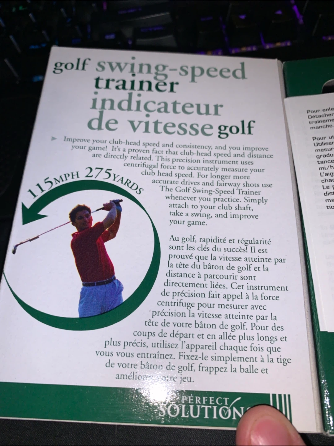 Perfect Solutions Golf Swing Speed Trainer Indicator - photo 3