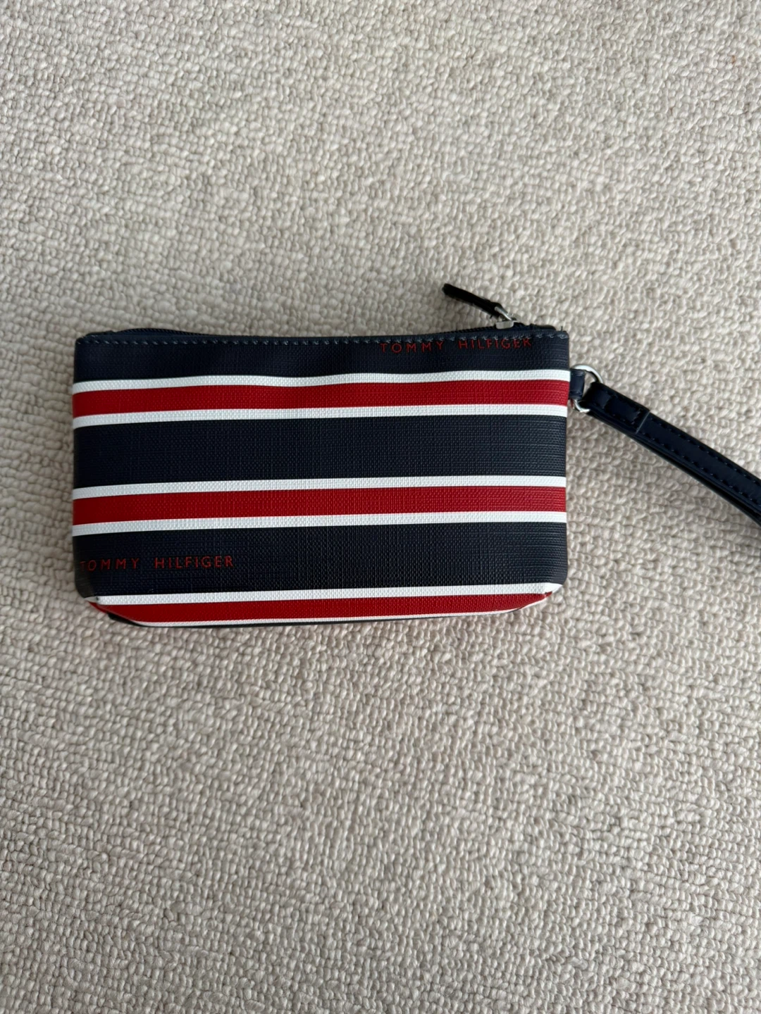 Tommy Hilfiger Wristlet Pouch Navy Red White Stripe - photo 2