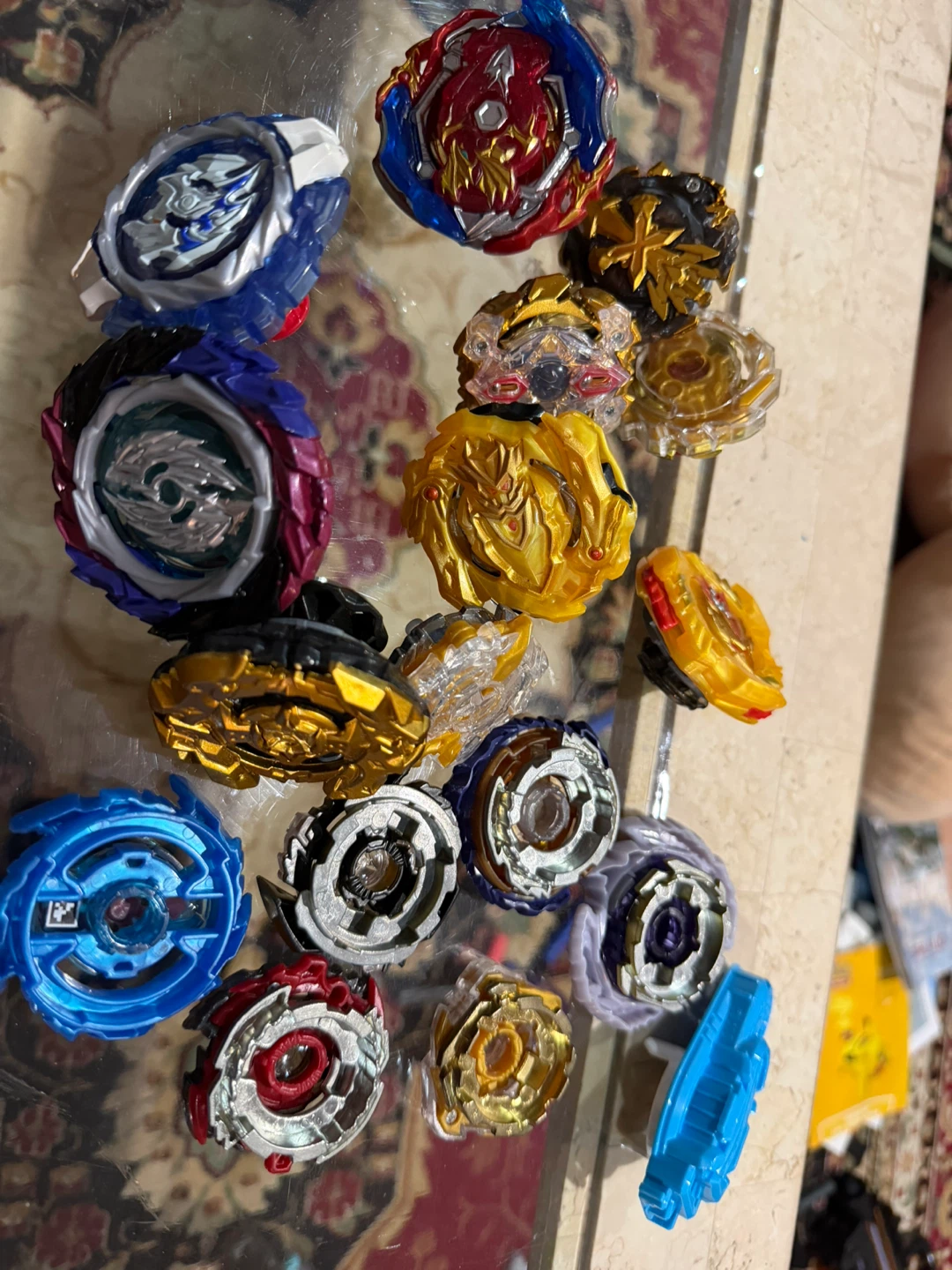 Collection of Beyblades
