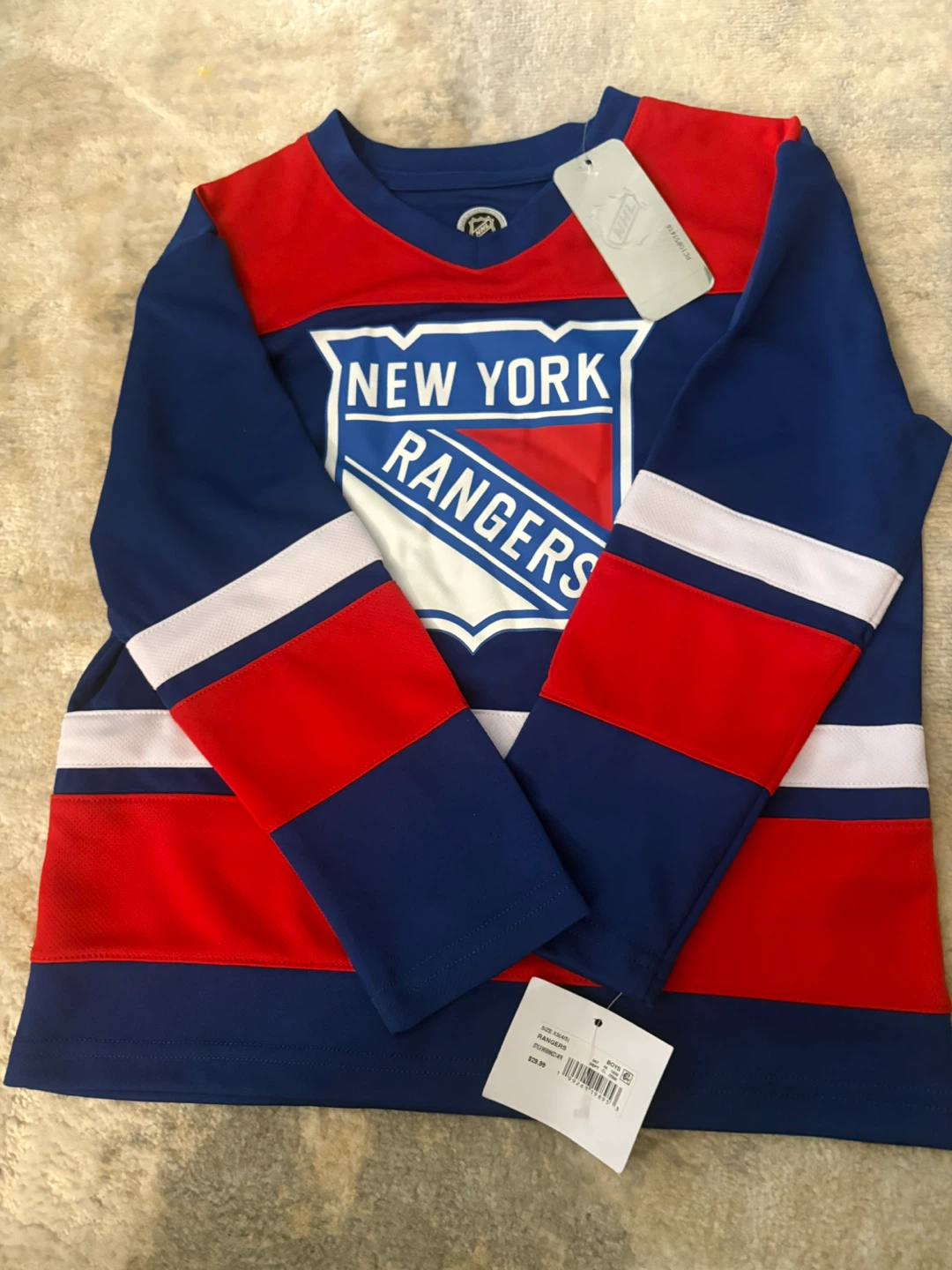 New York Rangers Youth Hockey Jersey XS-CH-TP 4/5